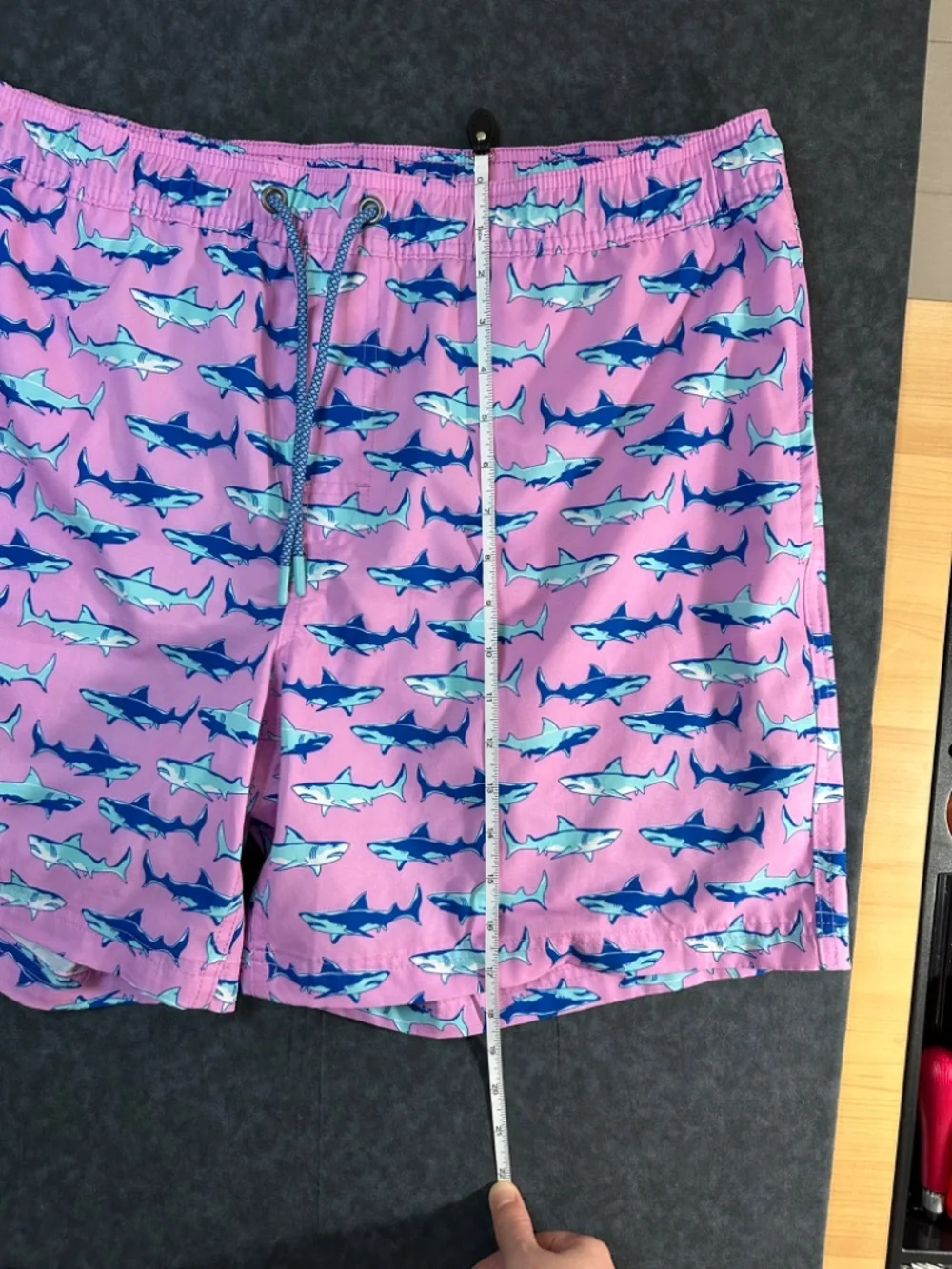 Member's Mark Shark Print Pink Men's Swim Shorts Size XL
